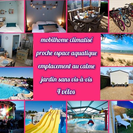 Mobilhome 2Ch Climatise-Terrasse Fermee-4 Velos-Camping 4 Etoiles Les Charmettes Les Mathes Exteriér fotografie